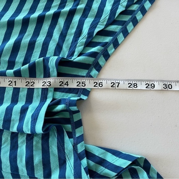 LOGO Sharkbite Hem Striped Tank Top size small blue and turquoise - Picture 7 of 9